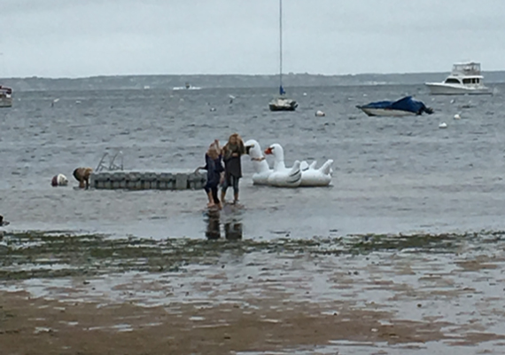 Waterfront 3+ Bed, 2 Bath Apartment. Includes waterfront balcony with seating for 4, fully stocked kitchen, full dining room seating for 8, full living room with harbor and beach views, media room with fireplace, air conditioning and heating, WiFi, iHome, Comcast TV/DVD.